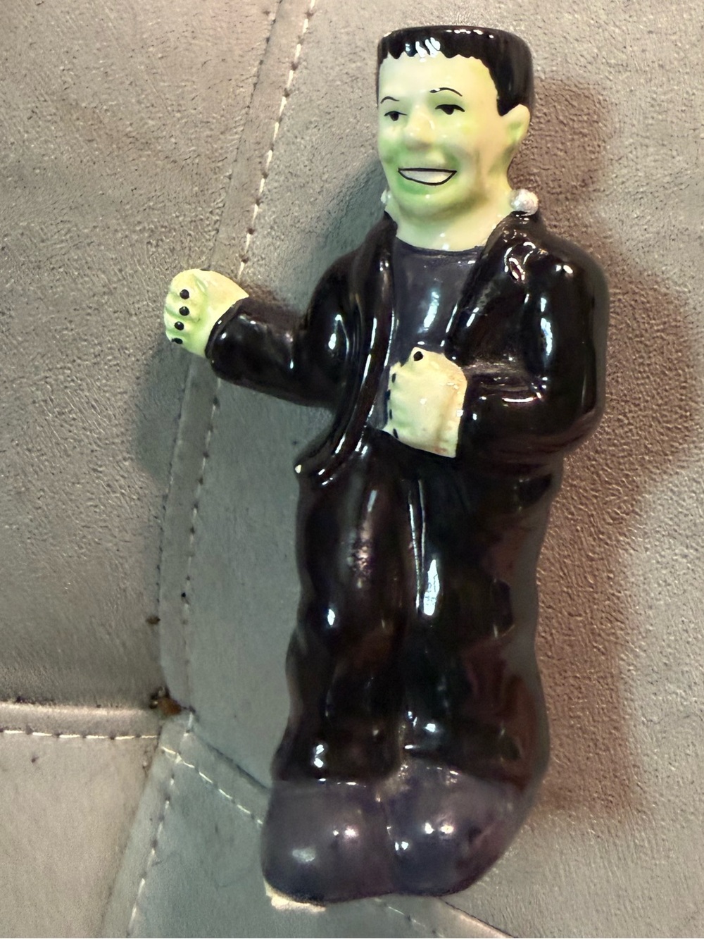 Vintage Papel Freelance Frankenstein Ceramic pepper Shaker 1990s Halloween
